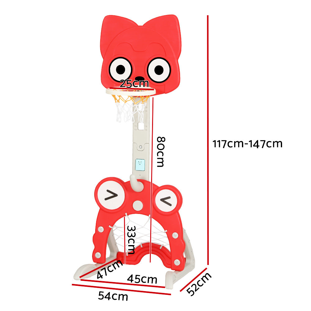 5-in-1 Toddler Sports Centre: Red Fox – Keezi