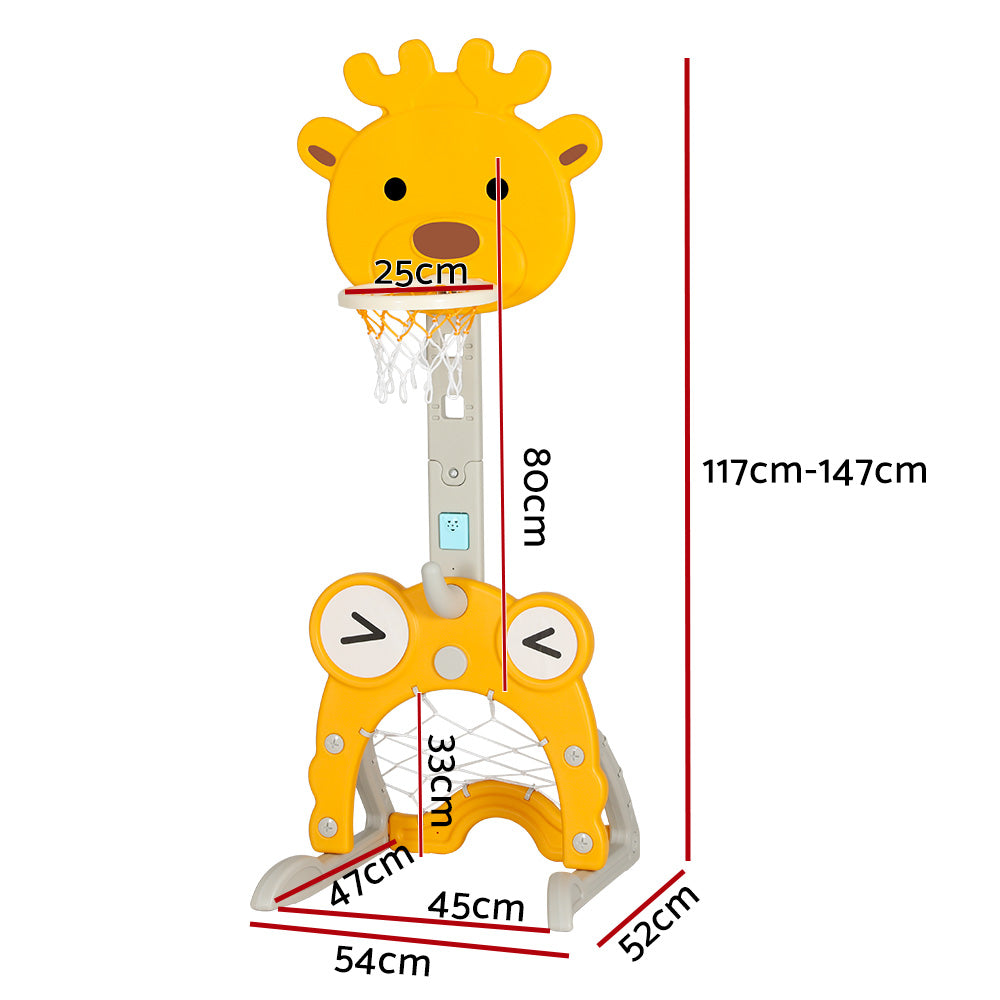 5-in-1 Toddler Sports Centre: Yellow Bear – Keezi