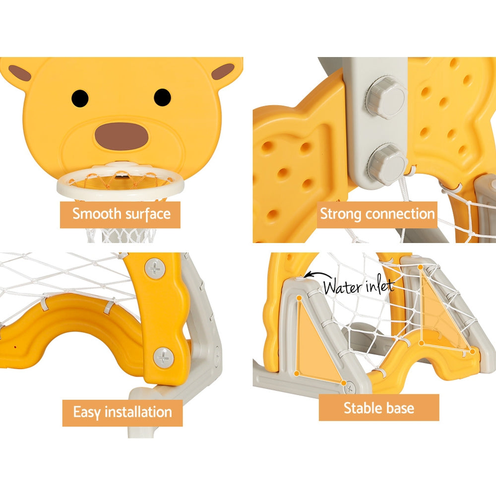 5-in-1 Toddler Sports Centre: Yellow Bear – Keezi