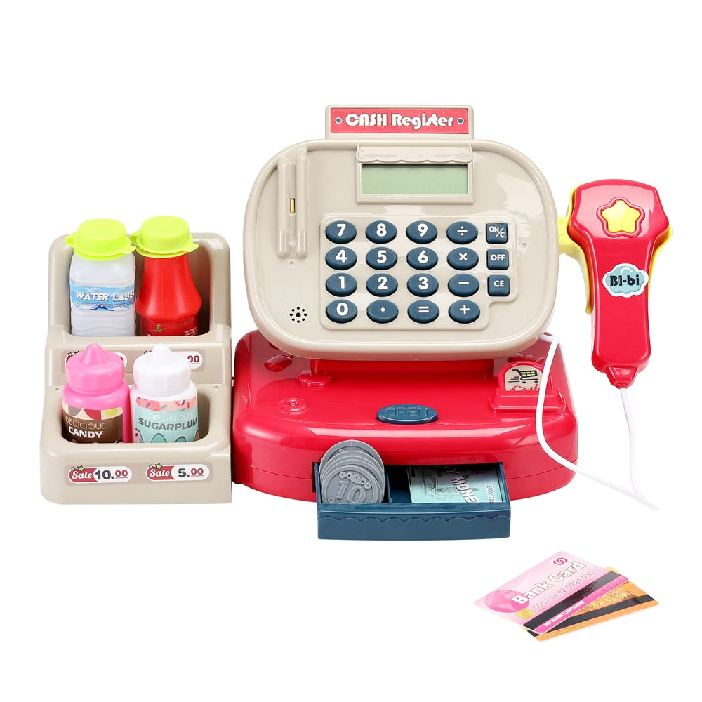 Cash Register Set with Lights & Sounds – Keezi