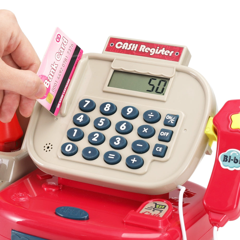 Cash Register Set with Lights & Sounds – Keezi