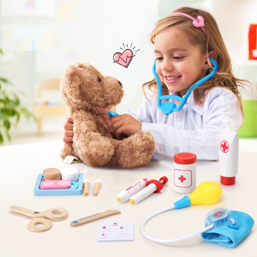 Doctor Kit 16pc Medical Playset – Keezi