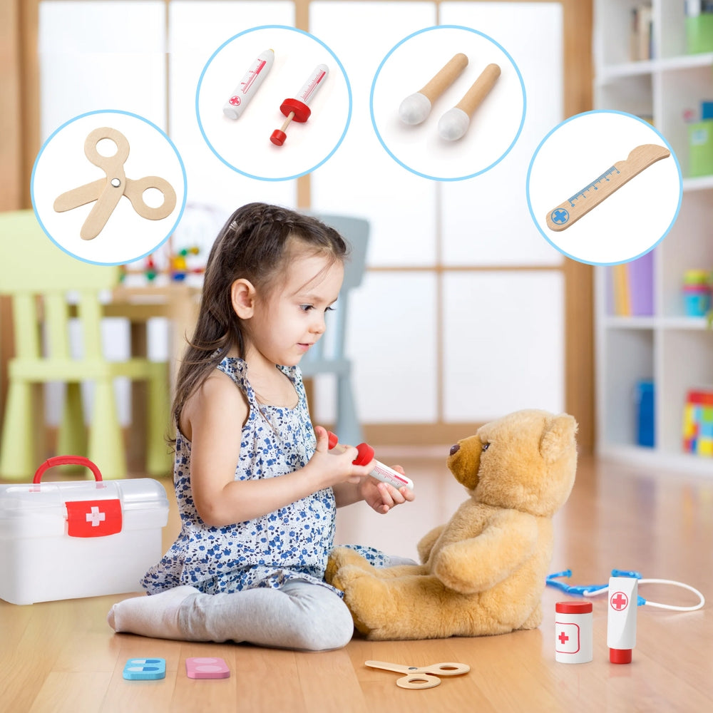 Doctor Kit 16pc Medical Playset – Keezi