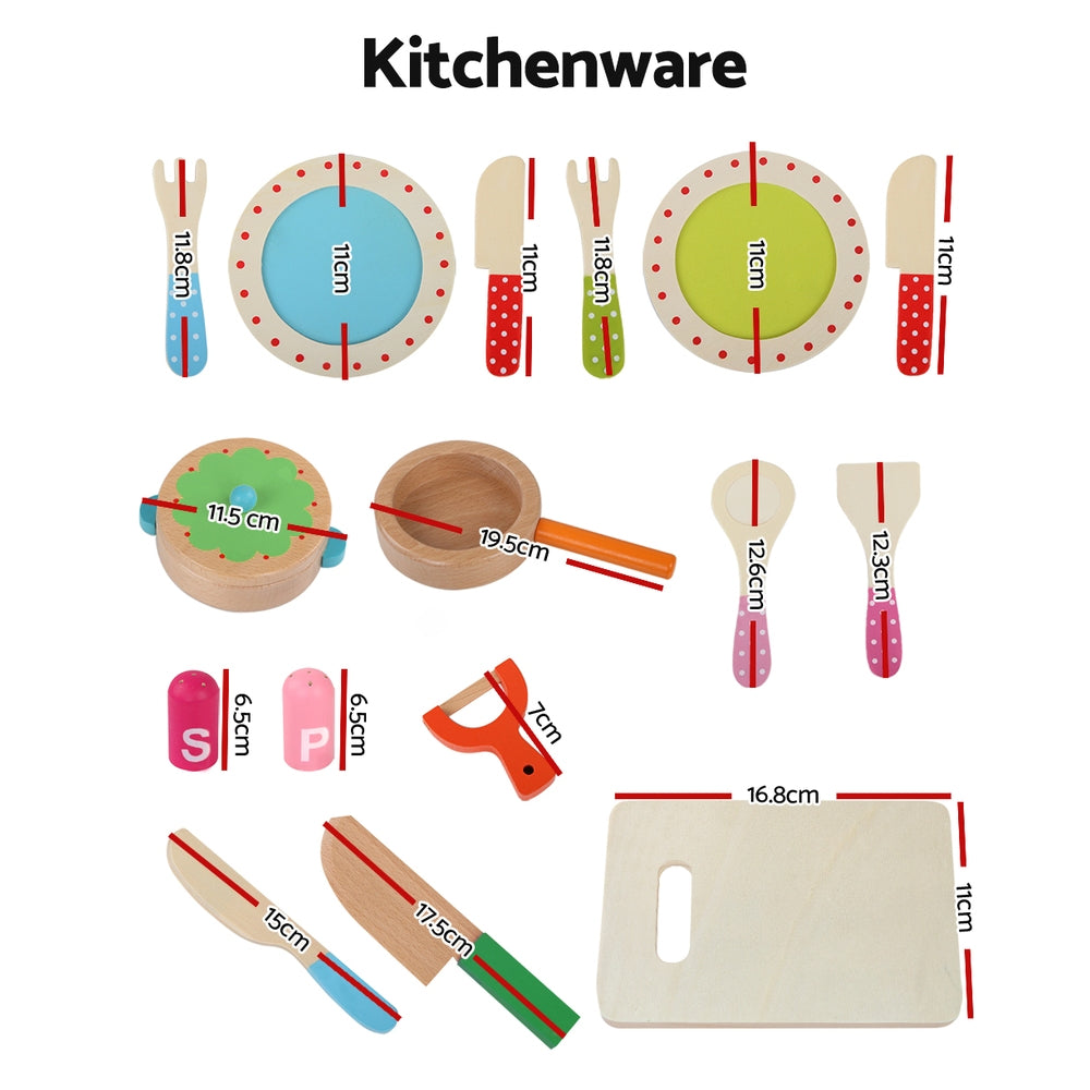 Kitchen Play Set with 29pc Cooking Kit – Keezi