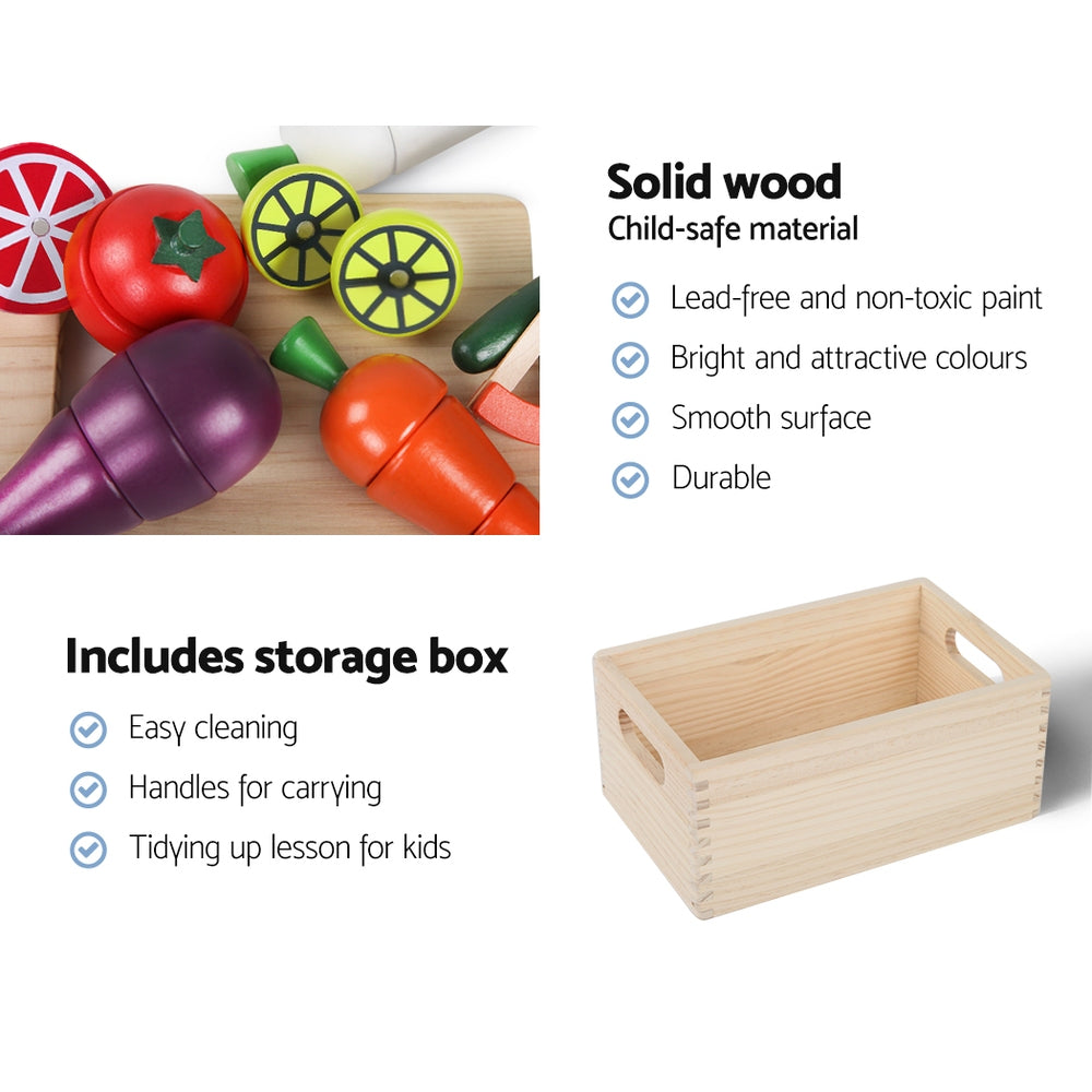 Kitchen Play Set with 29pc Cooking Kit – Keezi