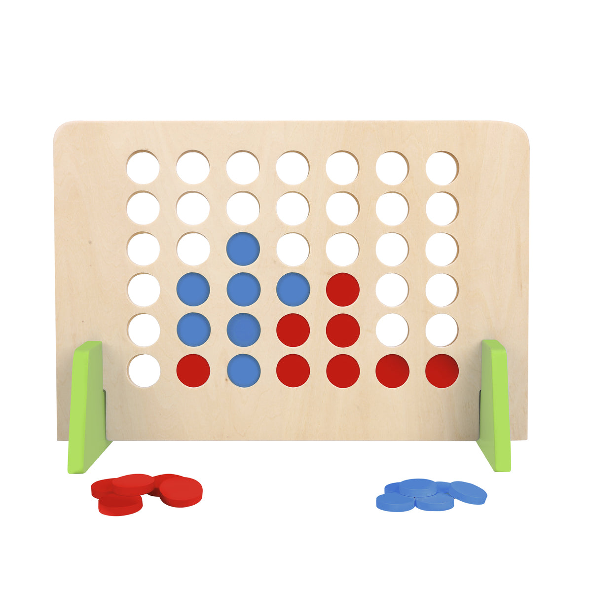 Wooden 4 in a Row Game – Tooky Toy