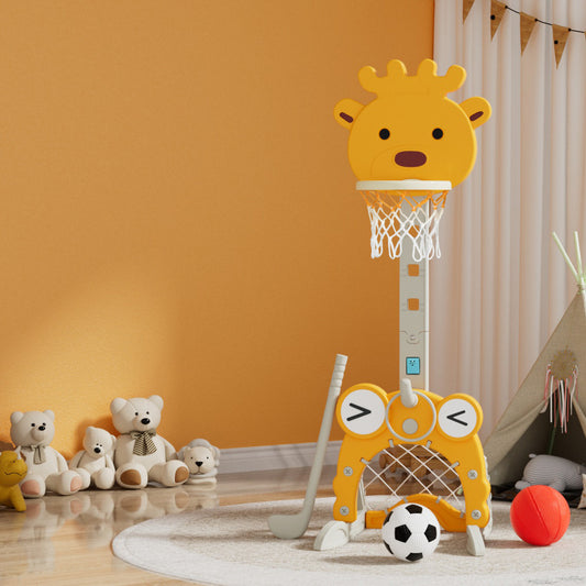 5-in-1 Toddler Sports Centre: Yellow Bear – Keezi