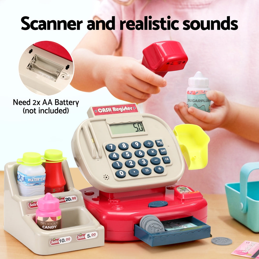 Cash Register Set with Lights & Sounds – Keezi