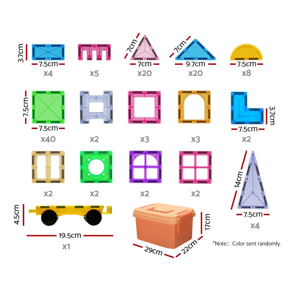 Magnetic Tiles 120pc Set – Keezi