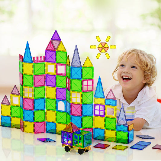 Magnetic Tiles 120pc Set – Keezi