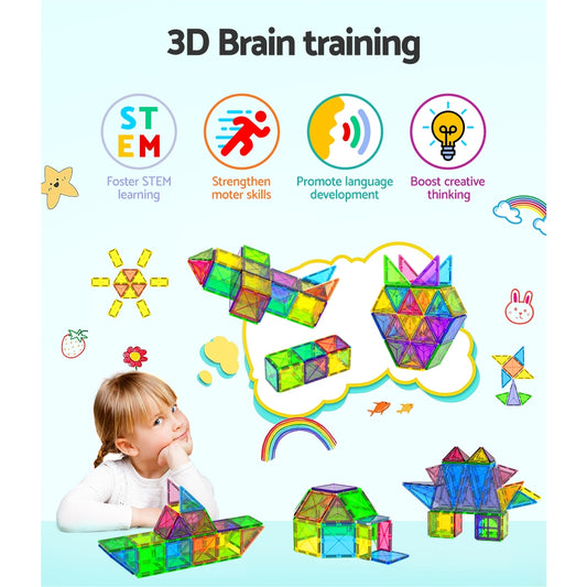 Magnetic Tiles 60pc Starter Set – Keezi