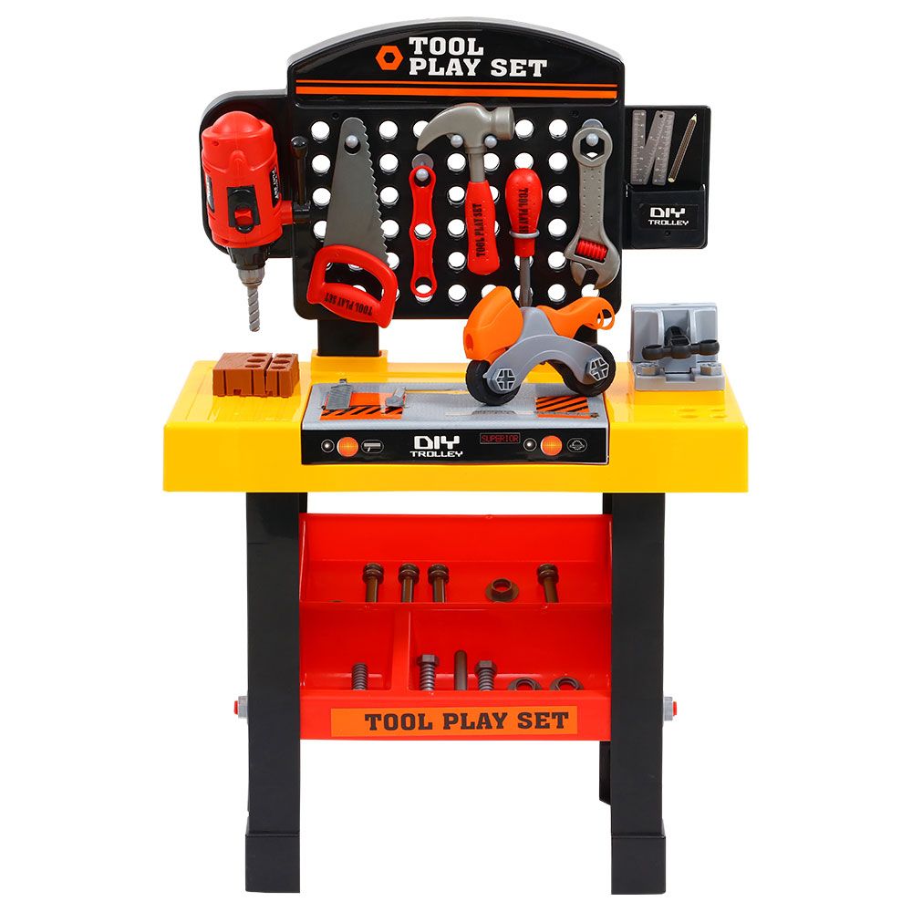 Kids Workbench with 54pc DIY Tool Kit – Keezi